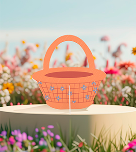 Panier en carton pour pâques